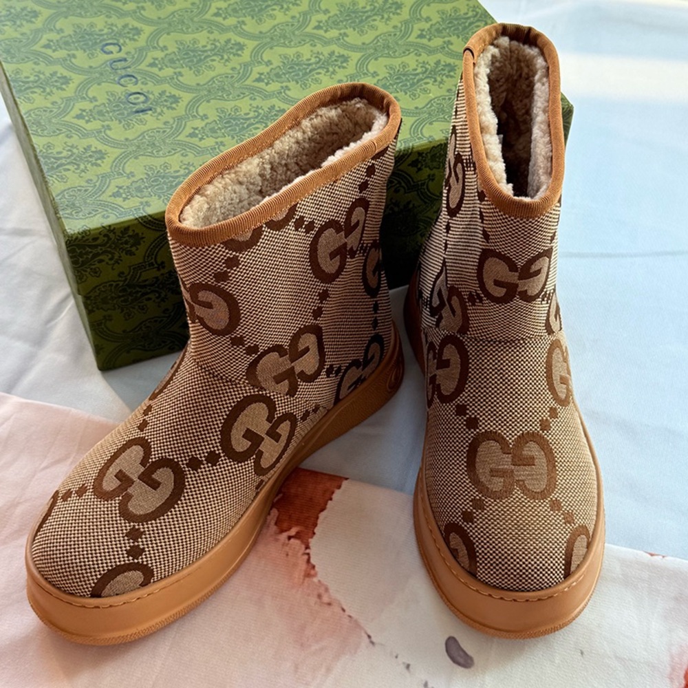 Gucci Brown Ankle Boots